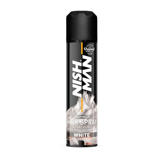 Nishman Pro Mech Hair Color Spray - White