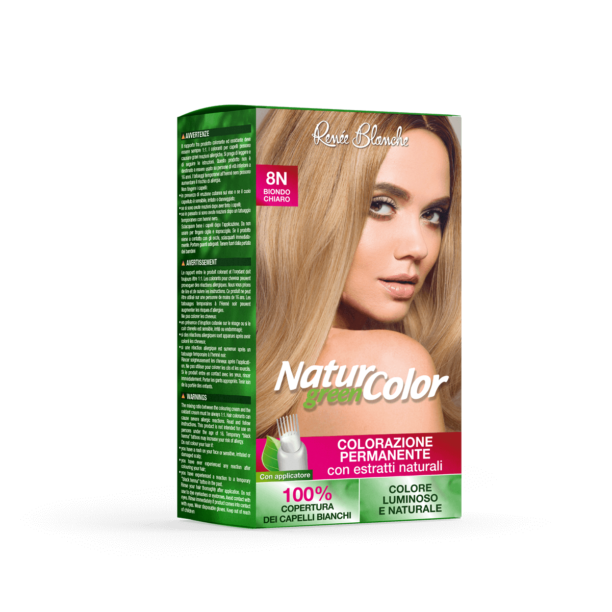 Natur Color green colorazione permanente 8N (biondo chiaro)