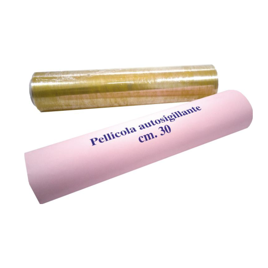 Pellicola h30 pretagliata in rotolo in pvc 200mt peso 720 gr