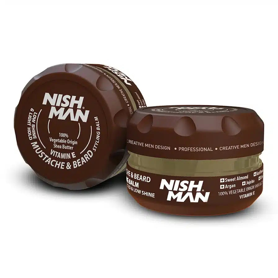 NISHMAN BEARD & MUSTACHE STYLING BALM – 100ML