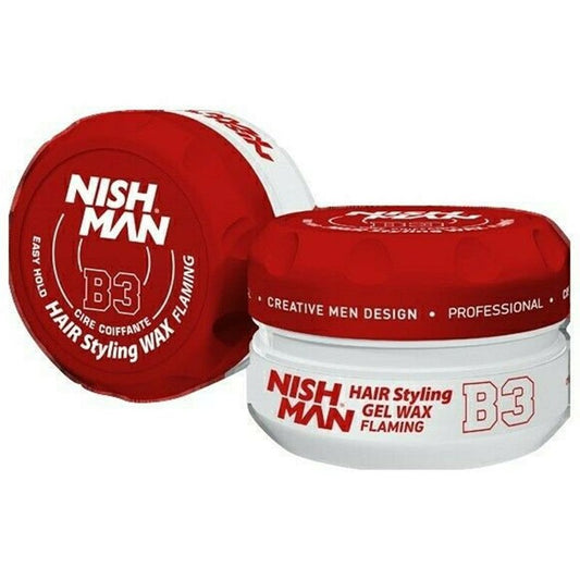 NISHMAN AQUA HAIR STYLING WAX B3 FLAMING 150ML