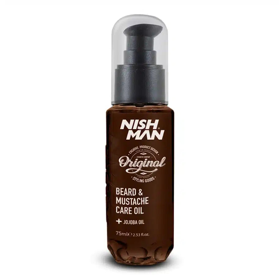 NISHMAN BEARD & MUSTACHE CARE OIL – 75ML