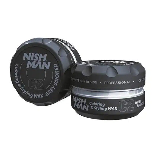 Nishman coloring & styling wax grey smoked  100ML C2