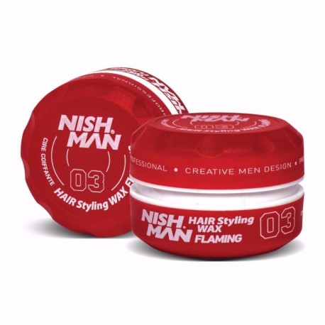 NISHMAN AQUA HAIR STYLING WAX 03 FLAMING 150ML