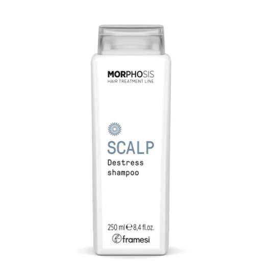 Framesi - new morphosis hair treatment line  scalp destress shampoo per cura della pelle